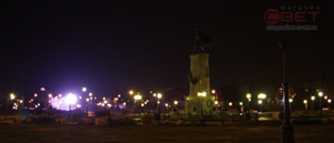 Вид на площадь Петра в городе Липецк